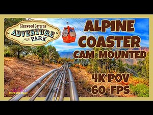 Alpine Coaster Cam Mounted On-Ride (4K POV) 60 FPS Glenwood Caverns Adventure Park