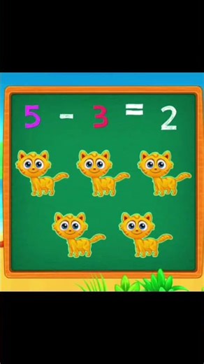 Kids Math Subtraction Tutorial | Learn 4−3 with Fun Animation!