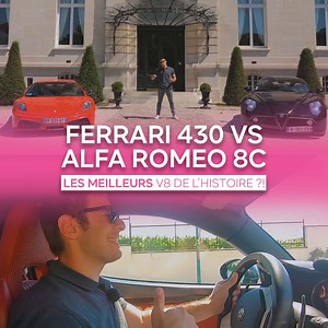 75K views · 865 reactions | Les meilleurs V8 de l’histoire ! Ferrari 430 Scuderia VS Alfa Romeo 8C | Le Vendeur Automobiles | Facebook