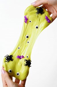 4.3K views · 88 reactions | HALLOWEEN SLIME - so fun! Instructions >> https://onelittleproject.com/halloween-slime/ | One Little Project | Facebook