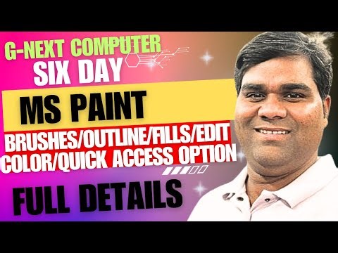 MS Paint 🎨 Brushes | Outline |Fills |Color/Edits Color | Quick Access tool Bar options #viral