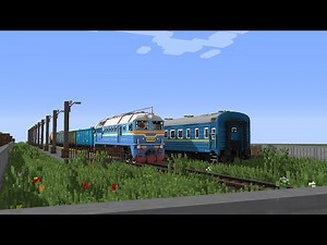 ОБЗОР КАРТЫ ДЛЯ ПОЕЗДОВ В МАЙНКРАФТ 1.12.2!