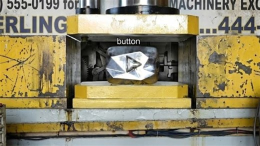 Watch what happens when a 100-ton machine tries to crush a 10M trophy