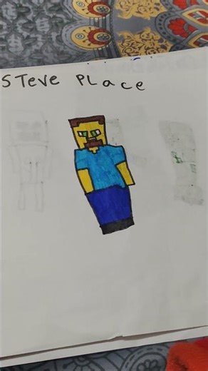 Minecraft Steve drawing