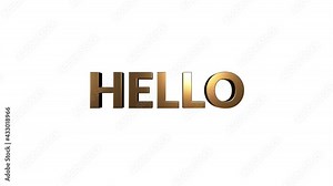 Hello Hi kinetic animated text. Great for social media background or insert splash of color into your edit.