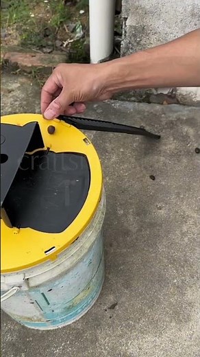 DIY Automatic Flip Trash Can From Paint Bucket Simple Zero-cost Renovation