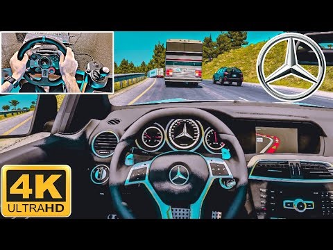 American Truck Simulator - Mercedes Benz C63 Amg - Logitech G29 Gameplay (ATS Gameplay)