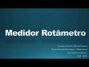 Animação- funcionamento de um Rotâmetro