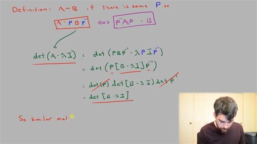 Dr. Trefor Bazett - Videos_3_Similar matrices have similar properties