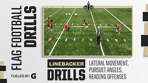 Linebacker Drills, Pursuit Angles | NFL Flag Football Drills