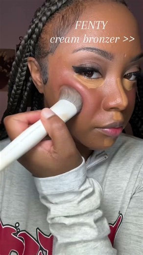 Rihanna fenty beauty cream bronzer #makeuptutorial #fentybeauty