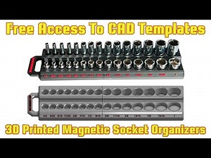 Free CAD Access for 3D Printed Magnetic Socket Organizers