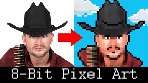 Photoshop: How to create a retro, 8-bit pixel portrait from a photo
