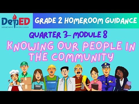 Homeroom Guidance Grade 2, Quarter 3 – Module 8: Knowing Our People in the Community