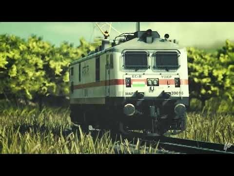 Mighty WAP 7 Locomotive | Indian Railways | Realistic 3D Animation @4K
