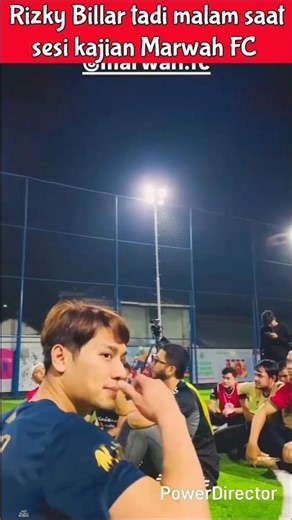 Rizky Billar last night during a study session at Marwah FC #lestikejora #rizkybillar #leslar
