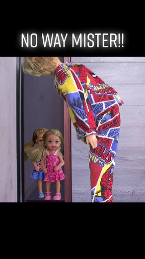 No way Mister!!! 😡 #gracesworld #gracesroom #twins #annabelle #isabelle #barbie