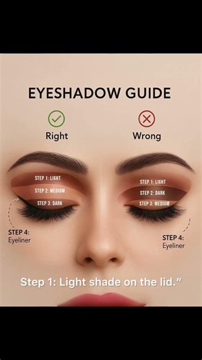 Begginers eyeshadow guide/The Right Way to Apply Eyeshadow