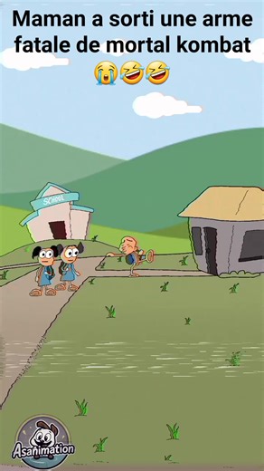 Maman a sortir une arme fatale de mortal kombat😭😂😂 #fyp #animation #reelsvideoシ #reelsfbシ #2D #reelsviralシ | Asa-nimation