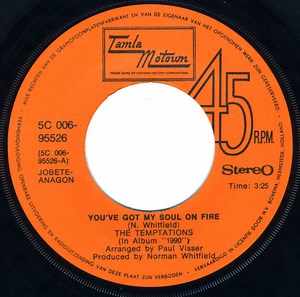 The Temptations - You've Got My Soul On Fire / Heavenly