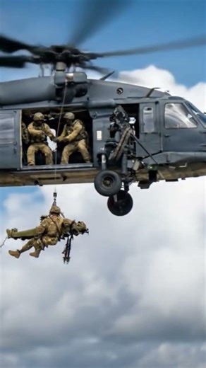 "US Air Force Pararescue Helicopter Extraction Training: A High-Stakes Simulation"