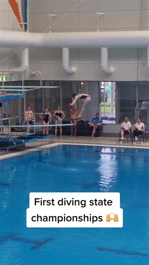First state championships was amazing fun! Now we are on the road to nationals 🙌 #springboarddiving #synchrodiving #divingcompetition