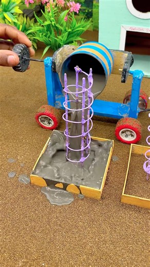 Mini Engineering Project 🔧 | Tiny Construction diy project #shorts #youtubeshorts