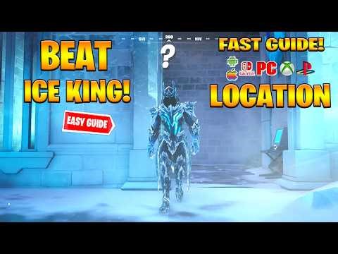 How To Beat & Defeat Exalted Ice King Boss Location in Fortnite! (SUPER EASY)