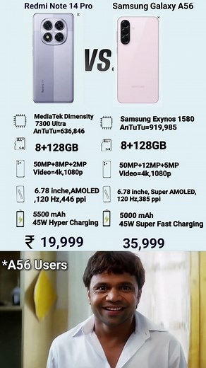 96K views · 149 reactions | Redmi Note 14 Pro এবং Samsung Galaxy...