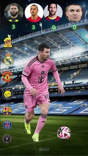 Messi vs Benzema vs Ibrahimović vs Cristiano :Legends of Football 👑⚽