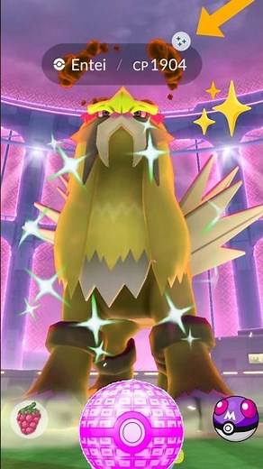 Finally I Got✨️Shiny Dynamax Entei Raid in #PokemonGo