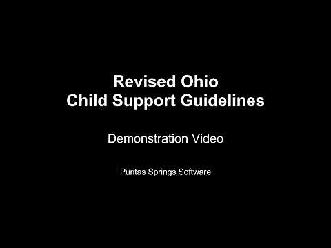 Revised Ohio Child Support Guidelines Version 11 Demonstration Video - Part I