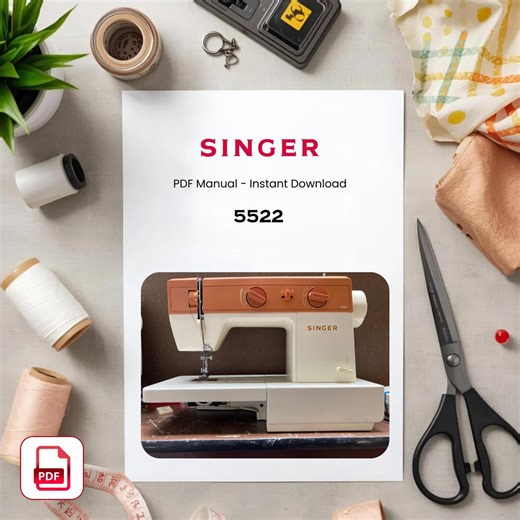 Singer 5522 Sewing Machine Manual – User Guide (PDF Download) - Etsy UK