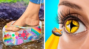 1M views · 6.4K reactions | Food, toys and makeup sneaking! Hacks and awkward but funny situations: | 5-Minute Crafts Like | Facebook