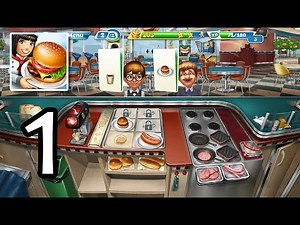 Cooking Fever: Gameplay Walkthrough Part 1 - Fast Food Court Level 1-6 (iOs, Android)