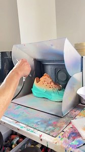 97K views · 1.3K reactions | Turning sunsets into sneaker designs☀️ This custom sneaker was designed and painted by artist, Isidore (IG: @isidorestudio) using our Angelus Paints. Would you wear these? #angelusdirect #angeluspaint #createwhatyoucanthave #basketballshoes #customizerdepot #customshoes #customart | Angelusdirect.com | Facebook