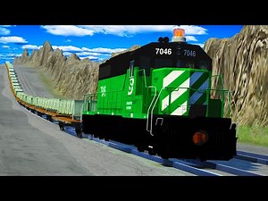 Overweight Trains Railroad High-Speed Accidents Derailments 😱 BEAMNG.Drive STREAM