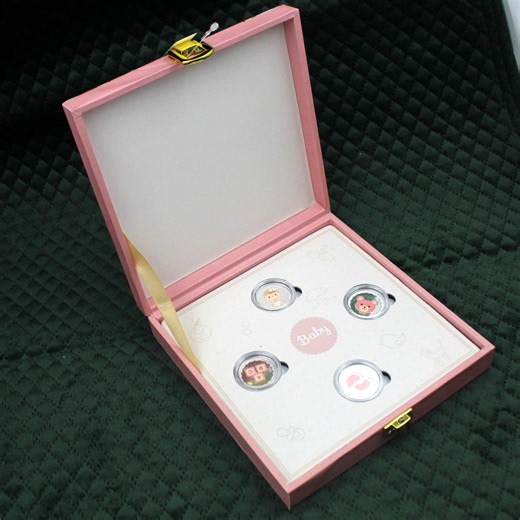 Pure Silver Baby Coin Set: Newborn Keepsake Gift Box - Etsy