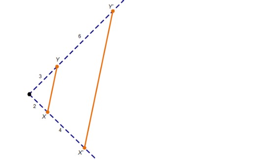 What is the scale factor of this dilation?  A) 1/2 B) 1/3 C) 2 ... | Filo