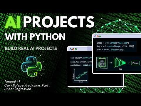 Linear Regression | Car Mileage Prediction | Part 1| How to make AI project through Python