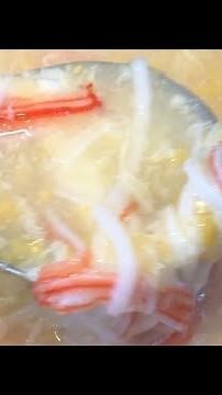 Easy Crab & Corn Egg Drop Soup | FullHappyBelly