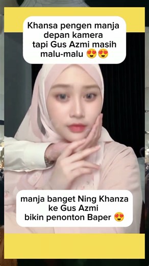 Ning Khanza manja sama Gus Azmi #gusazmi #khanzamariska #solawatan #trending #artist #shorts