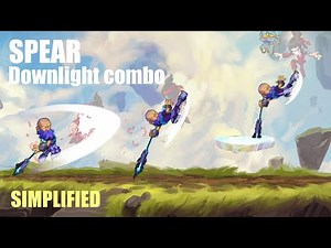 (EASY TUTORIAL)SPEAR DOWNLIGHT TO GRAVITY-C DOWNLIGHT Combo |BRAWLHALLA SIMPLIFIED