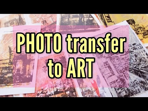 3 PHOTO transfer FUN techniques // Turn your PHOTOS into ART