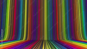 Multiple colored Lines moving up