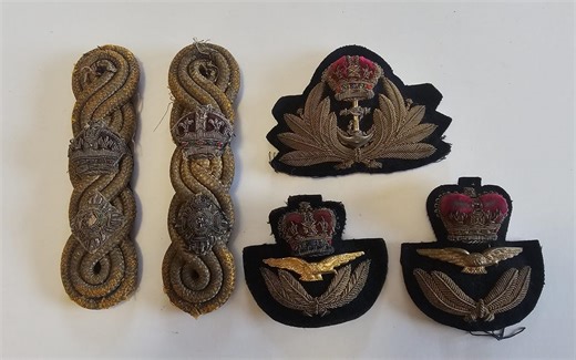 British Officer WW2 Shoulder Boards and Insignia, Heavy Gold Bullion, British Military - Etsy