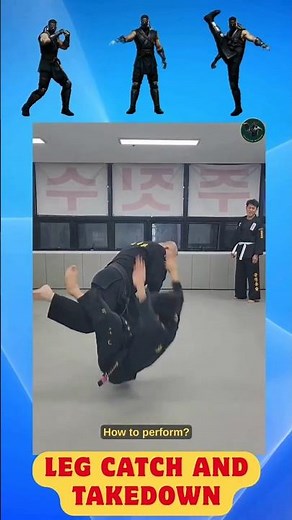 Self-Defense Leg Catch Takedown 2 #Shorts #martialarts #mma #karate #selfdefense #Kickboxing