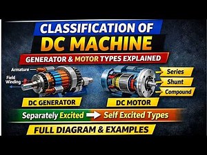 🔥Classification of DC Machine Explained Clearly | Types of DC Generator and Motor with Diagram”🔥