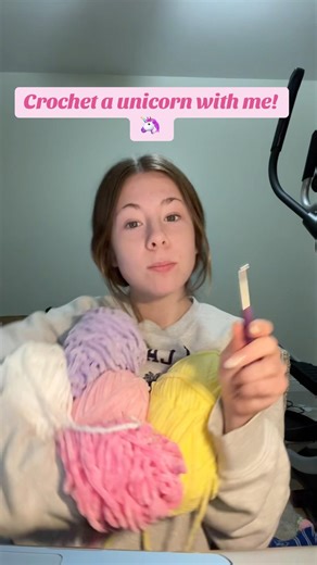 Crochet a unicorn with me! 🦄 #crochet