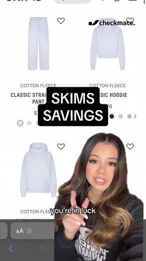Skims new arrivals discount codes #CheckmateSavings #JoinCheckmate #Checkmate #SaveMoney #Skims #clothes #discount #musthaves